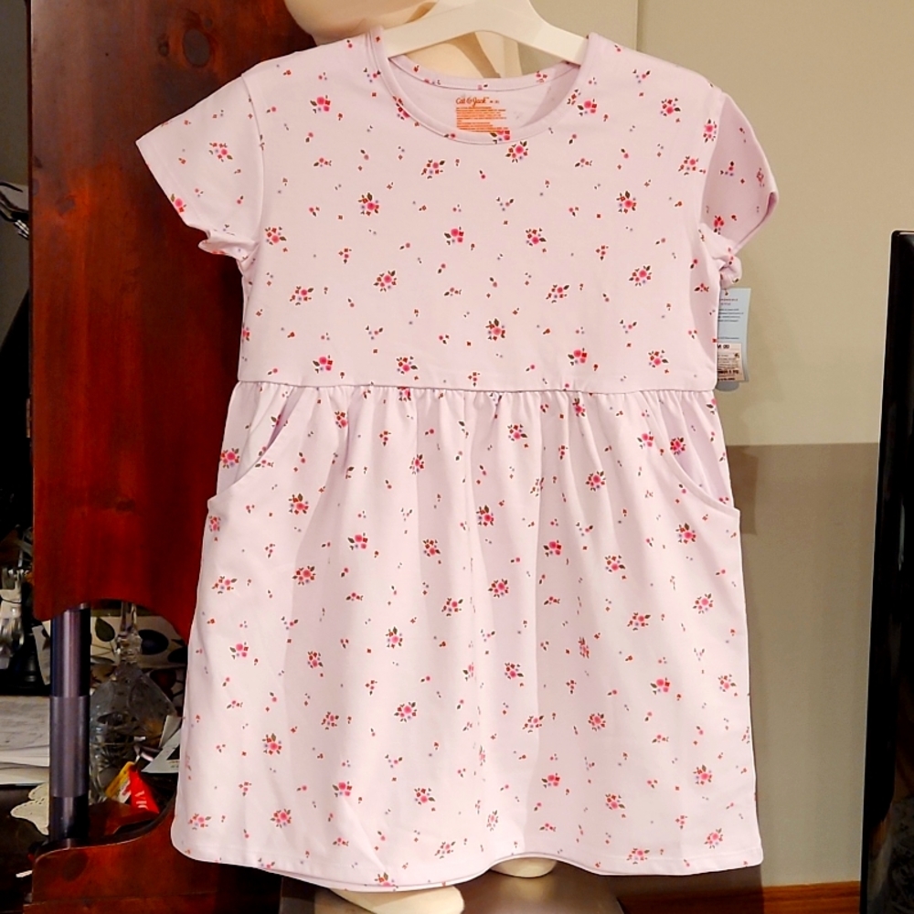CAT & JACK GIRLS DRESS SIZE S 6-7 AND SIZE M 8